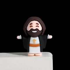 Jesus Catholic Religious Statue Set Plastic Crafts for Home Decoration for Christmas Easter Holiday