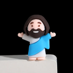 Jesus Catholic Religious Statue Set Plastic Crafts for Home Decoration for Christmas Easter Holiday