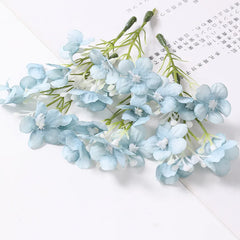 KEWEI 973 Wholesale Price Artificial Mini Hydrangea Silk Flower Wedding DIY Small Hydrangea Decoration
