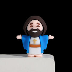 Jesus Catholic Religious Statue Set Plastic Crafts for Home Decoration for Christmas Easter Holiday