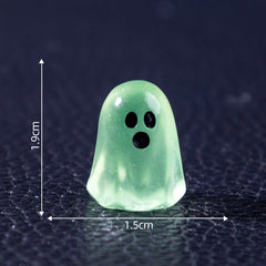 Cross-border creative luminous little ghost cute DIY ornament hanging accessories mini micro-landscape Halloween ornament