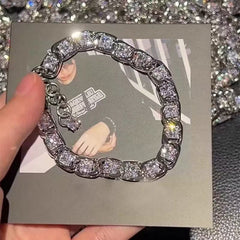 Spring Flower Oath" pink flower bracelet 2025 new autumn and winter daughter temperament niche versatile fashion bracelet