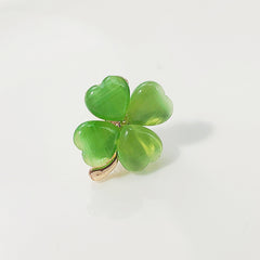 New simple anti-light opal brooch female four-leaf clover pin fixed clothes accessories manufacturer spot