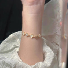 Clover Bracelet Bracelets women trendy plated four