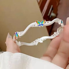 Spring Flower Oath" pink flower bracelet 2025 new autumn and winter daughter temperament niche versatile fashion bracelet
