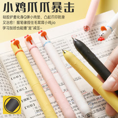 Dongmi 2503 cute pet chick neutral pen fun decompression press neutral pen 0.5ST quick-drying brush question signature pen