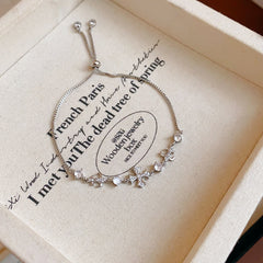 Personal cold wind cross women's bracelet light luxury niche exquisite silver jewelry pull adjustable accessories wholesale