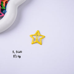 Dripping oil star hairpin, cute hairpin, bangs clip, dopamine hairpin, small clip, headgear, color hair accessories wholesale