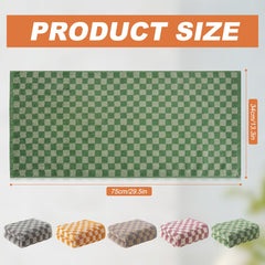 5 Pack Hand Towels for Bathroom, Checkered Cotton Towels, Soft Absorbent, 13 x 29 Inches for Kitchen, Spa, and Gym, Send Goods from Local Warehouse