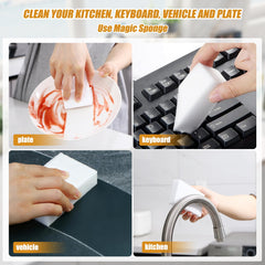 Extra Strong Magic Sponge Eraser,50 Pack Multi-Functional Melamine Sponge for Furniture,Bathroom,Bathtub, Sink,Floor, Baseboard, Wall Cleaner