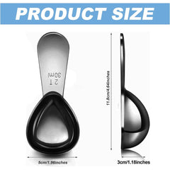 1 Pcs Coffee Scoop, 2 Tablespoon Measuring Spoon for Ground Coffee, Durable Stainless Steel, Easy to Use and Clean(Sliver), Send Goods from Local Warehouse