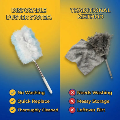 60 Disposable Duster Refills with 43-Inch Handle