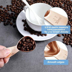 1 Pcs Coffee Scoop, 2 Tablespoon Measuring Spoon for Ground Coffee, Durable Stainless Steel, Easy to Use and Clean(Rose Gold）, Send Goods from Local Warehouse