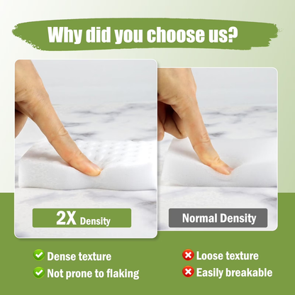2X Density Magic Sponge Eraser, 20 Pack Multi-Purpose Cleaning Pads for Kitchen, Bathroom, Walls & Dishes, Melamine Sponges for Tough Stains & Grease