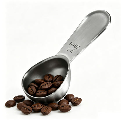 1 Pcs Coffee Scoop, Premium 2 Tablespoon Coffee Spoon for Ground Coffee and Tea, Ergonomic Handle
