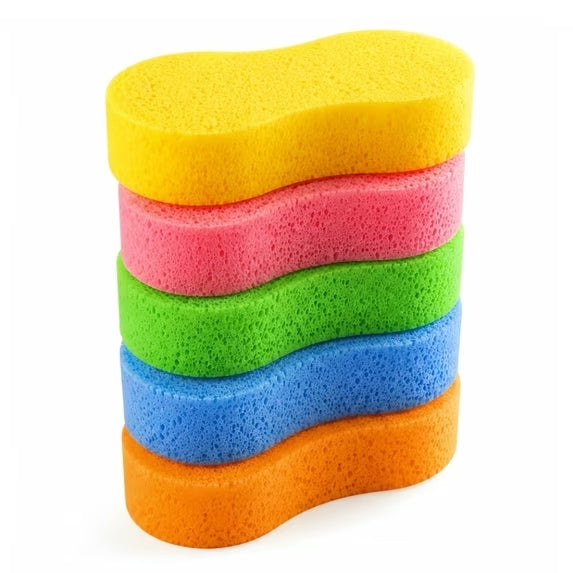 Car Wash Sponges 5 Pack, Extra Thick Large Cleaning Sponges, Soft Absorbent Non Scratch Foam Sponge for Washing Cars, Boat, Bike, Kitchen, Bathroom, Shower & Household Cleaning