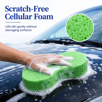 Car Wash Sponges 5 Pack, Extra Thick Large Cleaning Sponges, Soft Absorbent Non Scratch Foam Sponge for Washing Cars, Boat, Bike, Kitchen, Bathroom, Shower & Household Cleaning