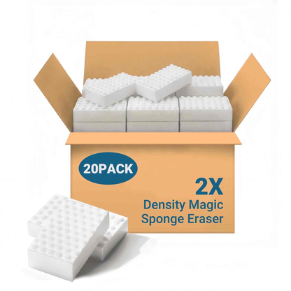 20 Pack 2X Density Melamine Cleaning Sponges, Multi-Purpose Household Cleaning Supplies Sponge for Kitchen, Bathroom