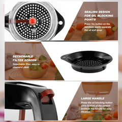 Fat Separator with Strainer and Bottom Release 33 oz Gravy Grease Separator for Cooking Healthier Gravy