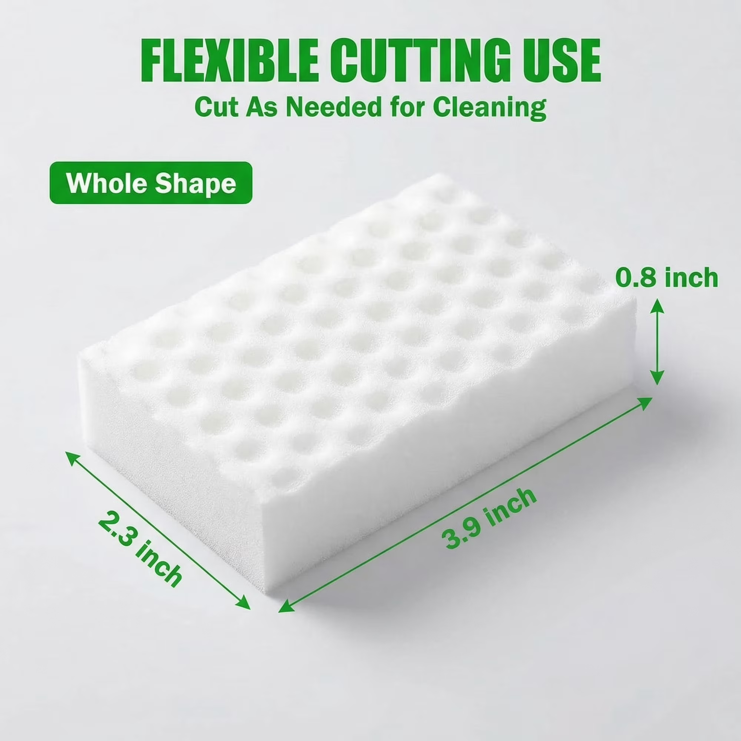 20 Pack 2X Density Melamine Cleaning Sponges, Multi-Purpose Household Cleaning Supplies Sponge for Kitchen, Bathroom