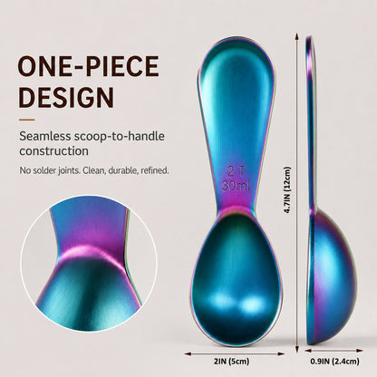 1 Pcs Coffee Scoop, Premium 2 Tablespoon Coffee Spoon for Ground Coffee and Tea, Ergonomic Handle