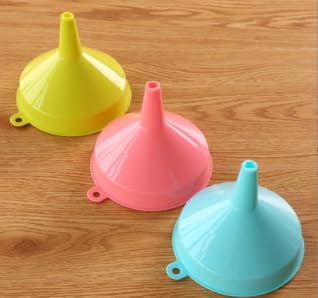 Funnels for Kitchen Use, Food Grade Silicone Collapsible Kitchen Funnel (Blue)