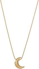 Moon Necklace for Women Stainless Steel Crescent Moon Pendant Necklace Dainty Simple Pendent Necklace Minimalist Trendy Jewelry