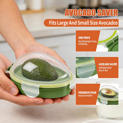 Avocado Slicer 3 Piece Set, Fruit Vegetable Avocado Tools-Kitchen Gadgets, for Slicing, Dicing and Keeping Avocados Fresh (Avocado Slicer+Saver+Cutter)