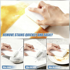 50 Pcs Magic Sponges Cleaning - Efficient decontamination, Multifunctional Melamine Sponge Suitable for Kitchen, Shoe,Send,Floor,Send Goods from Local Warehouse (50)