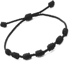 String Bracelet Handmade thread knot adjustable traditional Red