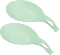 uxcell Silicone Spoon Rest, 7.68" x 3.74" Heat Resistant Kitchen Utensil Holder Spatula Ladle Rest for Counter Stove Top, Dark Gray 4Pcs