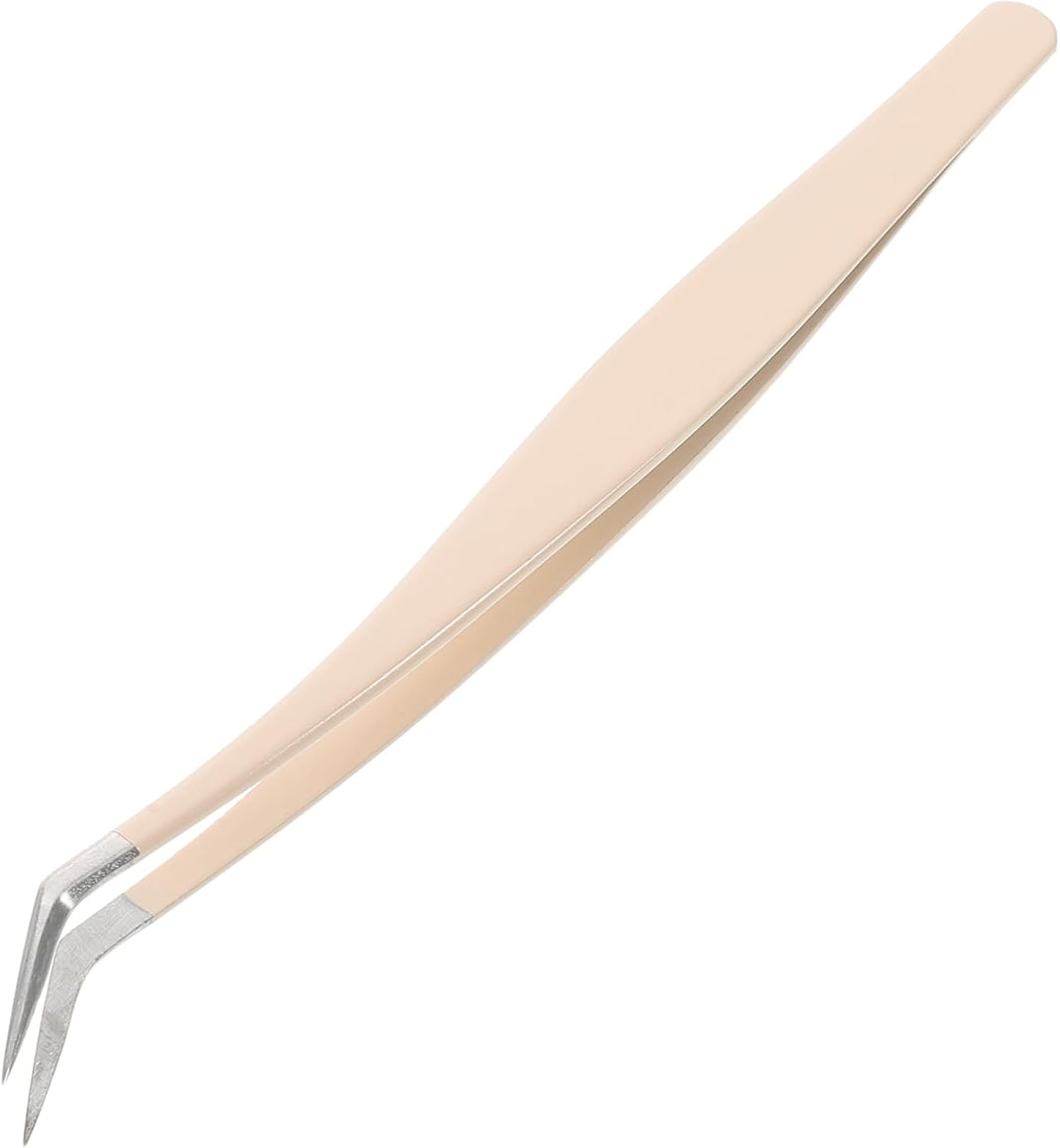 BESTYASH Stainless Steel Eyelash Tweezers for False Lashes Application Precision Tool for Lash Extensions and Eyelash Adhesive for Makeup Artists and Home Use