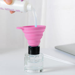 5xKitchen Funnel Small Flexible for Protein Powder - Pink, 5 Pcs