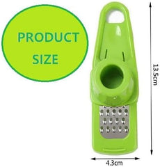 Green Hand Garlic Grinder-Small Hand Grinder for Garlic, 2024 New Hand Press Garlic Chopper, Hand Pepper Grinder, Garlic Press Hand Specialty Tools Kitchen and Dining, 1
