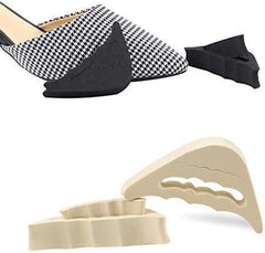 2 Pairs Soft Sponge Half Insoles, Reusable Big Toe Plug Foot Brace Pads Adjustable Shoe Filler Unisex Shoe Inserts Beige