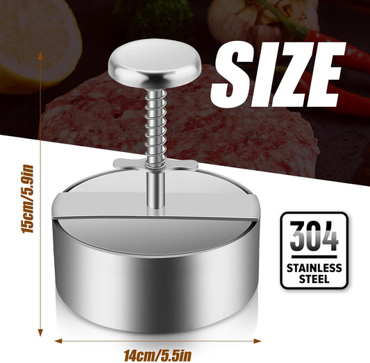 Hamburger Press,5.5 * 5.5 inch Round Burger Maker Press, Non Stick Patty Making molds are Suitable for Beef, Vegetables, Burgers and Cooking,BPA Free - Ideal for BBQ - Send Goods from Local Warehouse