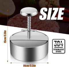 Hamburger Press,5.5 * 5.5 inch Round Burger Maker Press, Non Stick Patty Making molds are Suitable for Beef, Vegetables, Burgers and Cooking,BPA Free - Ideal for BBQ - Send Goods from Local Warehouse