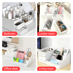 Makeup Organizer with Drawers,  Skincare Organizers for Vanity Dresser Bathroom Countertop, Large Cosmetic Organizer for Skincare, Lipstick, Palettes, Jewelry