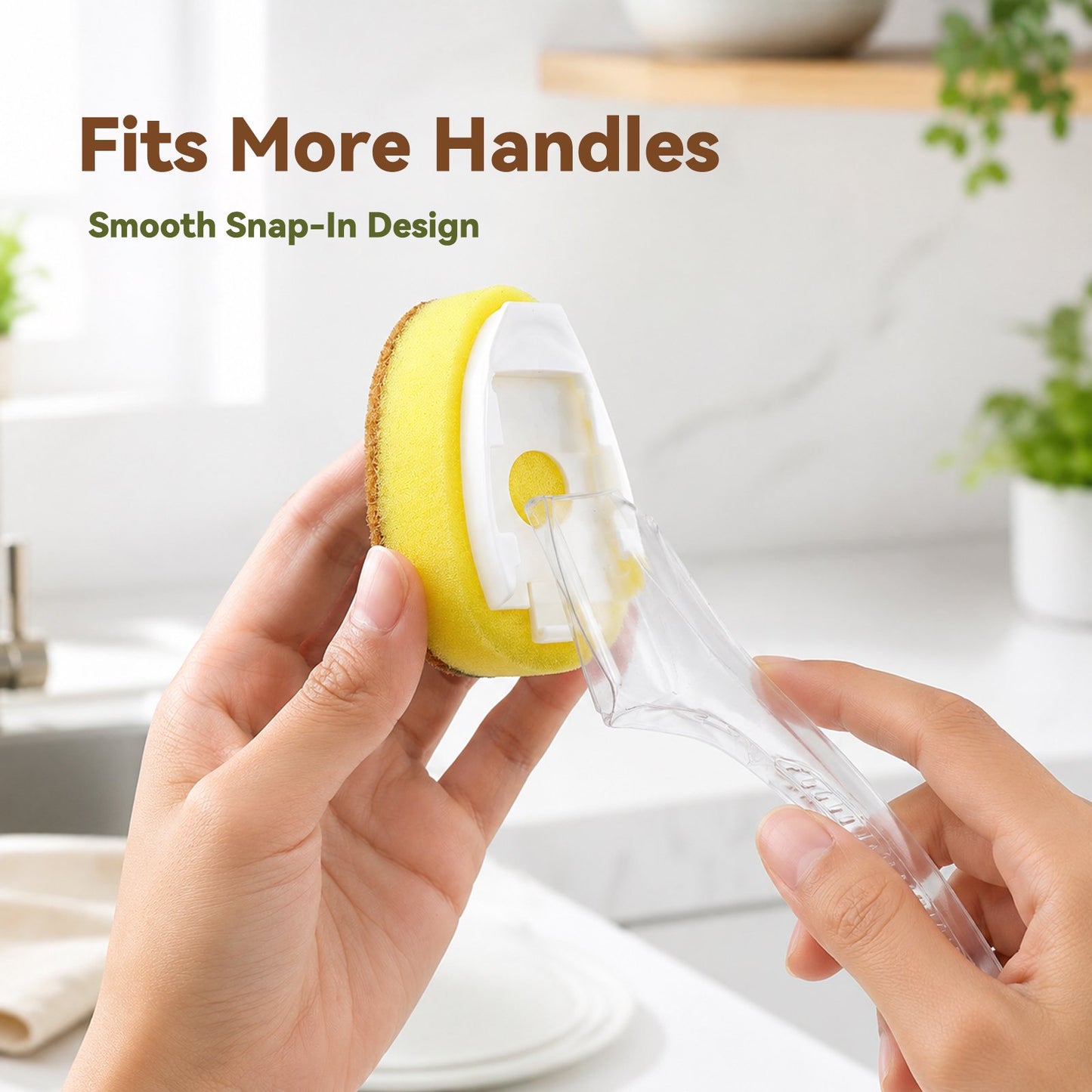 12PCS Natural Dish Wand Sponge Refills, Sisal Hemp Dishwand Refills, Non Scratch Dish Sponge Replacement Heads for Kitchen Sink, Dishes, Pots and Pans