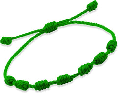 String Bracelet Handmade thread knot adjustable traditional Red