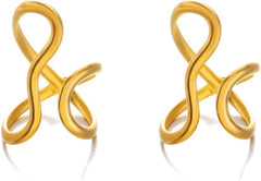 Chunky Rings For Women, Gold Silver Thumb Ring Asymmetrical Wavy Curve Ring Adjustable Non Tarnish Dainty Stainless Steel New Year Anniversary Birthday Jewelry Gift