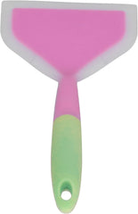 Heat Spatula, Silicone Wide Mouth Spatula Pancakes Fried Shovel Flexible Turner for Kitchen Utensils (Orange Head)