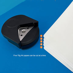 ZAAWUUT Mini Corner Rounder Paper Punch R4 Fillet Cutter,DIY Craft Machine Paper Trimmer Card Photo Corner Cutter, Office School Photo Studio Supplies (Pinkish-Purple)