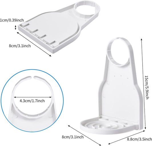 1 Pc white Detergent Dispenser Drip Tray For Fabric Softener Container Laundry Detergent Drip Catch Cup Holder Laundry Detergent Cup（15cm*8.8cm*8cm）