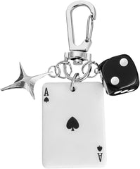 Angyape Cool Y2K Keychain Dice Star Keychain Bag Charms Purse Charms for Handbags Car Keys Accessories Gifts for Women Men