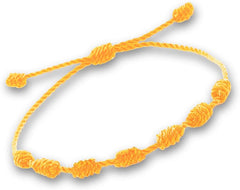 String Bracelet Handmade thread knot adjustable traditional Red