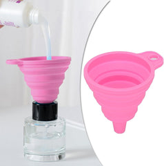 5xKitchen Funnel Small Flexible for Protein Powder - Pink, 5 Pcs