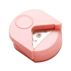 ZAAWUUT Mini Corner Rounder Paper Punch R4 Fillet Cutter,DIY Craft Machine Paper Trimmer Card Photo Corner Cutter, Office School Photo Studio Supplies (Pinkish-Purple)