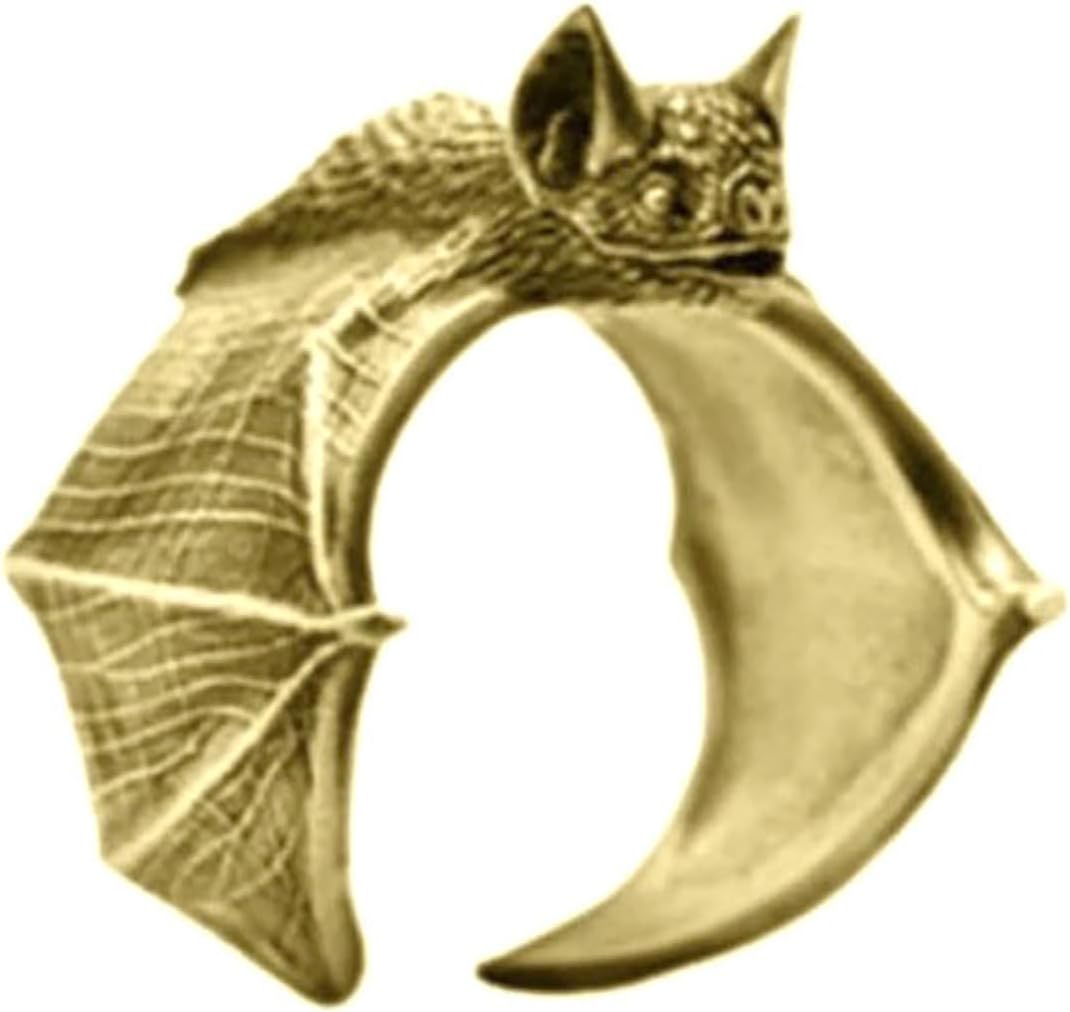 Gothic Rings Bat Opening Ring Mens Rings Halloween Accessories