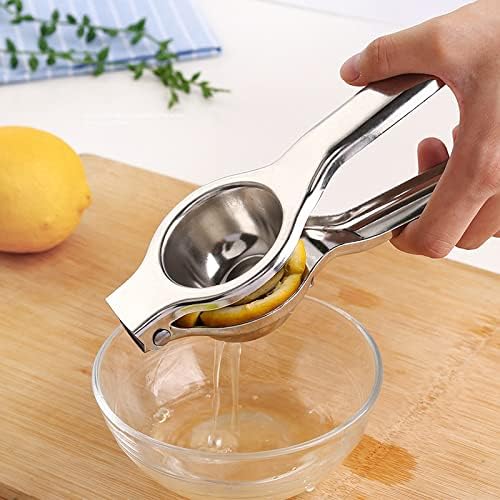 Lemon Squeezer Stainless Steel, with Premium Quality Heavy Duty Solid Metal Squeezer Bowl, Perfect for Juicing Oranges & Lemons.